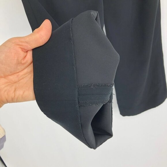 Anne Klein Black Hook and Zip close Flared leg Dress Pants size 2 - Picture 10 of 12